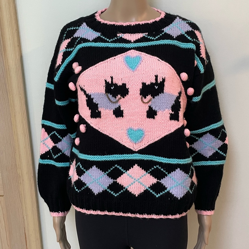 Scottie Dog sweater vintage